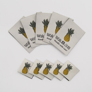 WOVEN LABEL SET PINEAPPLE (10 pcs)