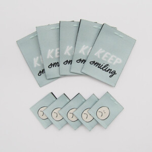 WOVEN LABEL SET SMILEY (10 pcs)