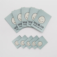 WOVEN LABEL SET SMILEY (10 pcs)