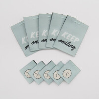 WOVEN LABEL SET SMILEY (10 pcs)