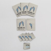 WOVEN LABEL SET PARROT (10 pcs)