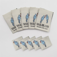 WOVEN LABEL SET PARROT (10 pcs)