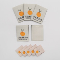 WOVEN LABEL SET ORANGES (10 pcs)