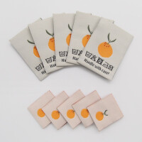 WOVEN LABEL SET ORANGES (10 pcs)