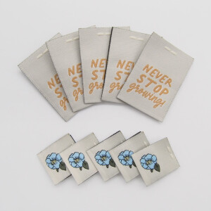 WOVEN LABEL SET FLORETTE (10 pcs)