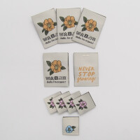 WOVEN LABEL SET FLORETTE (10 pcs)