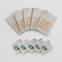 WOVEN LABEL SET FLORETTE (10 pcs)