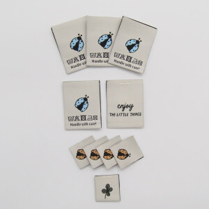WOVEN LABEL SET LADYBUG (10 pcs)