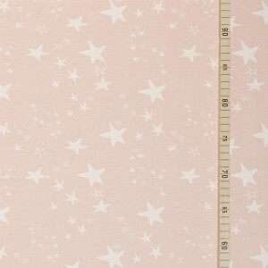 ORGANIC JERSEY STARS DUSTY PINK