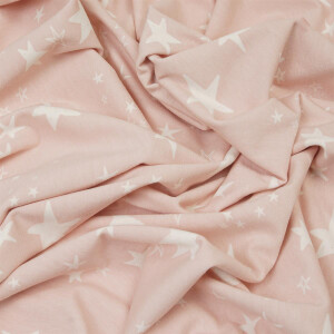 ORGANIC JERSEY STARS DUSTY PINK