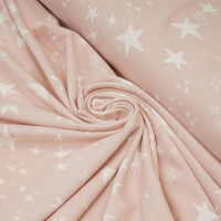 ORGANIC JERSEY STARS DUSTY PINK