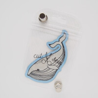 IRON ON PATCH WHALE
