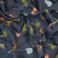 JERSEY LITTLE WILDLIFE INDIGO MELANGE