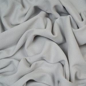 RIB JERSEY BASIC PALE GREY