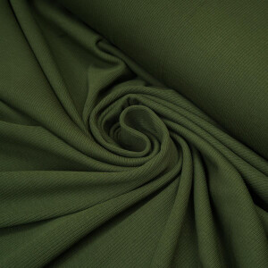 RIB JERSEY BASIC KALE GREEN