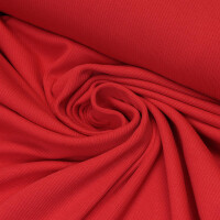 RIB JERSEY BASIC TOMATO RED