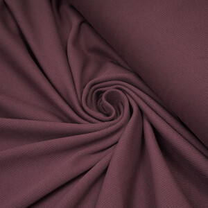 RIB JERSEY BASIC FADED GRAPE