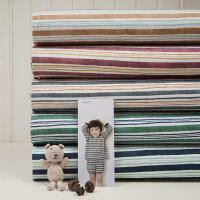 SWEAT BRUSHED WATERCOLOR STRIPES EMERALD