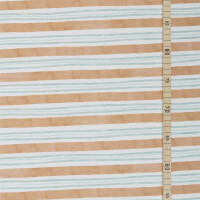 SWEAT BRUSHED WATERCOLOR STRIPES ORANGE