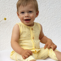 DOUBLE GAUZE EMPATHY GIRAFFE LIGHT YELLOW