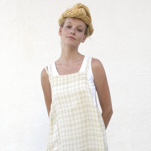 MOUSSELINE TARTAN GRID LINEN/WHITE