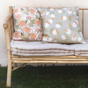 CANVAS BOHO ABSTRACT LIGHT GREEN