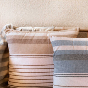 CANVAS RECYCLED STRIPES LINEN