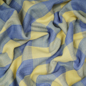 MOUSSELINE VICHY YELLOW/BLUE
