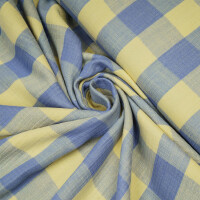 MOUSSELINE VICHY YELLOW/BLUE