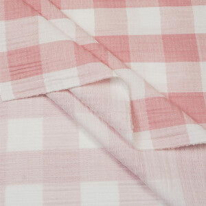 MOUSSELINE VICHY PINK/WHITE