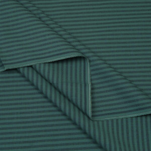 ORGANIC OXFORD STRIPE INDIGO NIGHT/CHALKY GREEN