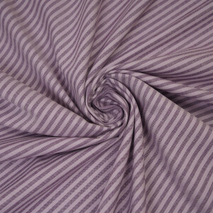 ORGANIC OXFORD STRIPE PLUM/LILAC