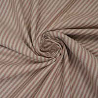 ORGANIC OXFORD STRIPE DUNE/SIENNA