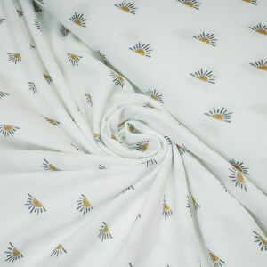 ORGANIC DOUBLE GAUZE RISING SUN WHITE