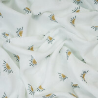 ORGANIC DOUBLE GAUZE RISING SUN WHITE