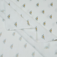 ORGANIC DOUBLE GAUZE RISING SUN WHITE