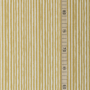 LINEN/ VISCOSE BRUSH STRIPES YELLOW