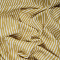 LINEN/ VISCOSE BRUSH STRIPES YELLOW
