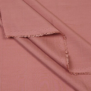 TENCEL JACQUARD CHECKS STRAWBERRY SORBET