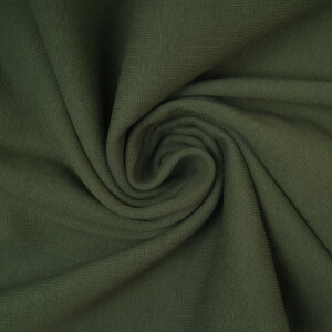 ORGANIC RIB 1X1 SPRUCE GREEN