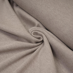RIB JERSEY BASIC SOFT BROWN MELANGE