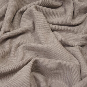 RIB JERSEY SOFT BROWN MELANGE