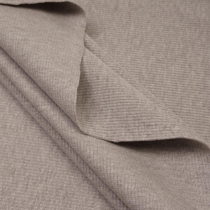 RIB JERSEY SOFT BROWN MELANGE
