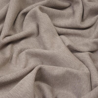 RIB JERSEY SOFT BROWN MELANGE