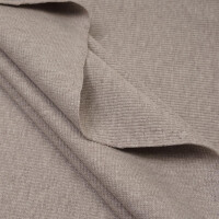 RIB JERSEY SOFT BROWN MELANGE