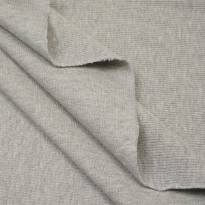 RIB JERSEY BASIC SOFT GREY MELANGE