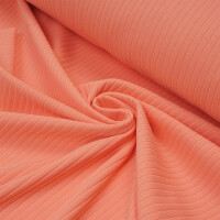WIDE RIB JERSEY CORAL