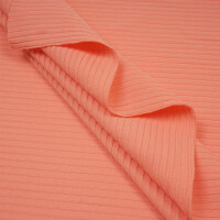 WIDE RIB JERSEY CORAL