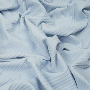 WIDE RIB JERSEY SOFT BLUE