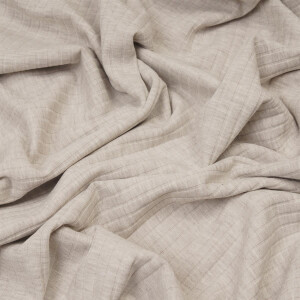 WIDE RIB JERSEY OATMEAL MELANGE